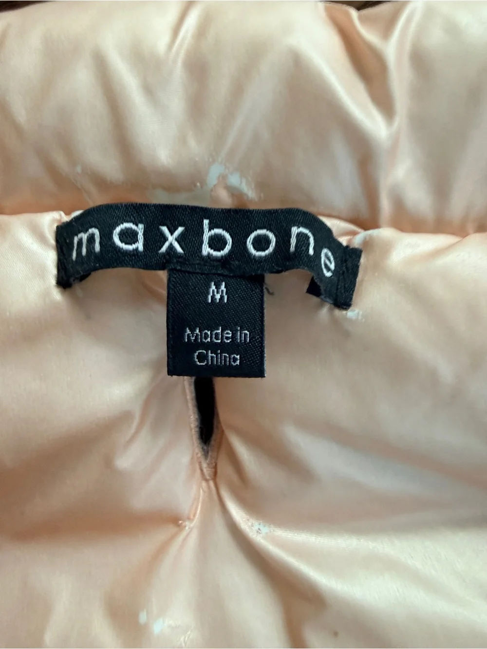 Maxbone Arabella Pink Metallic Dog Puffer Vest Size M
